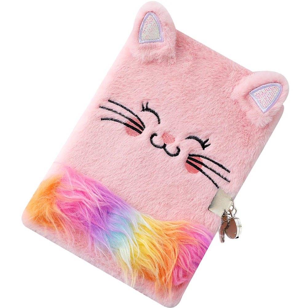 

Plush Cat Kids Writing Drawing Notepad Animal Notepad Kids Plush Diary