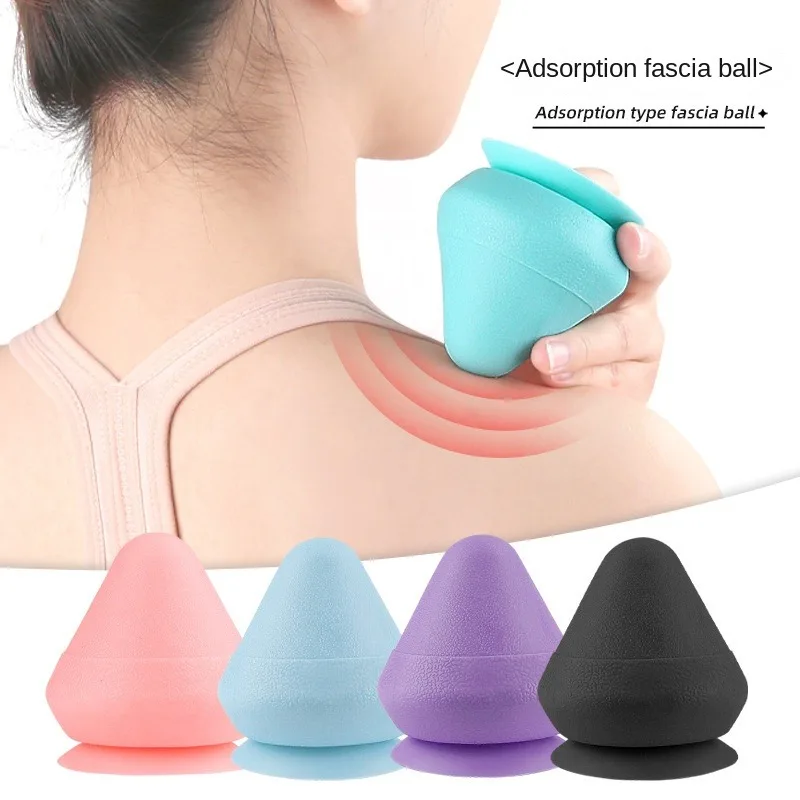 Wall-mounted Fascia Cone Multi-Function Suction Cup Wall Massager For Back Muscle Relaxation Arm Foot Massager Trigger Point