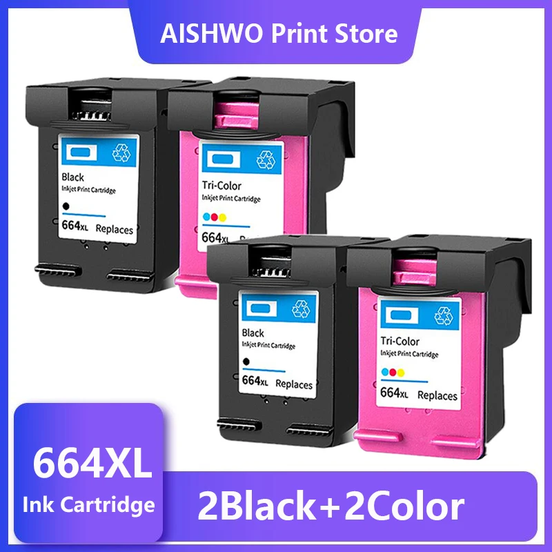 

ASW 664XL ink cartridge replacement For HP664XL 664 for HP DeskJet 1115 2135 3635 1118 2138 3636 3638 4536 4676 Printer