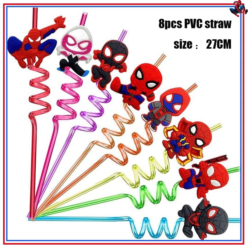thumbnail image 1 of Decoraciones para fiesta de cumpleaños de Spiderman, bolsa de regalo roja, vasos de papel, servilletas, platos, globos de Spiderman, suministros para baby shower para niños, 1 of 5