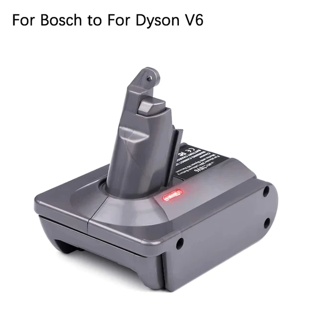 Adapter For Bosch 18v Lithium Battery Bat609 Bat618g Convert To For Dyson  V6 V7 V8 Battery For V6 Sv04 V7 Hepa V8 Animal Vacuum - Power Tool  Accessories - AliExpress