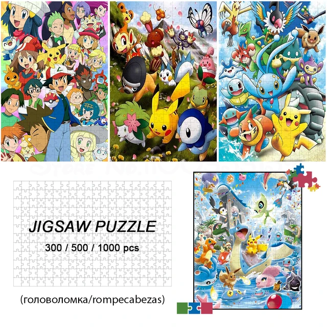 Pokemon Pikachu Jigsaw Puzzle 35/300/500/1000 Pieces Educational Puzzle For  Kids Cartoon Entertainment Toys Birthday Gifts - Puzzles - AliExpress