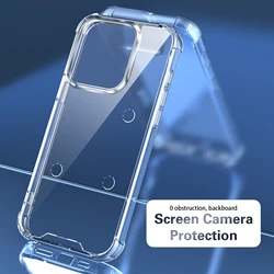 Enhanced Shockproof Silicone Bumper Case with Air Cushion and Clear Matte Back Cover - Motorola Moto G86 (Airbag Clear Case)