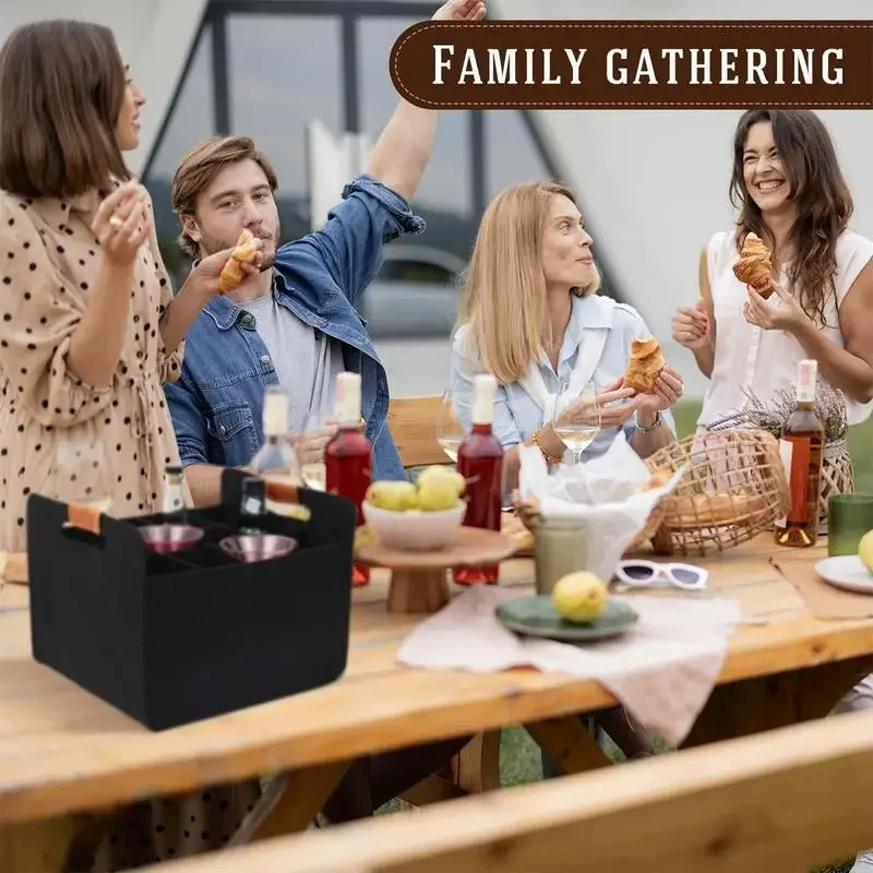 37X32X27CM12 Bottle Foldable Detachable Gift Wine Bags For Wine Bottles Liquid Carrier Protector For Wedding/Part/Camping/Picnic