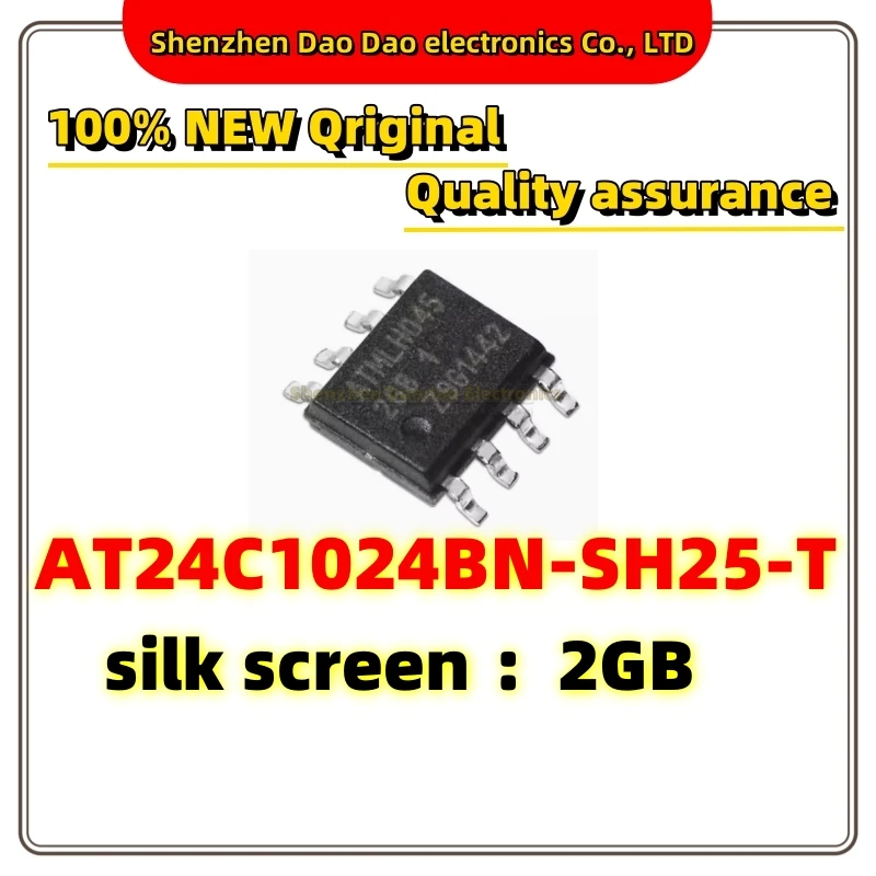 5Pcs AT24C1024BN-SH25-T silk screen 2GB SOP-8 memory new original