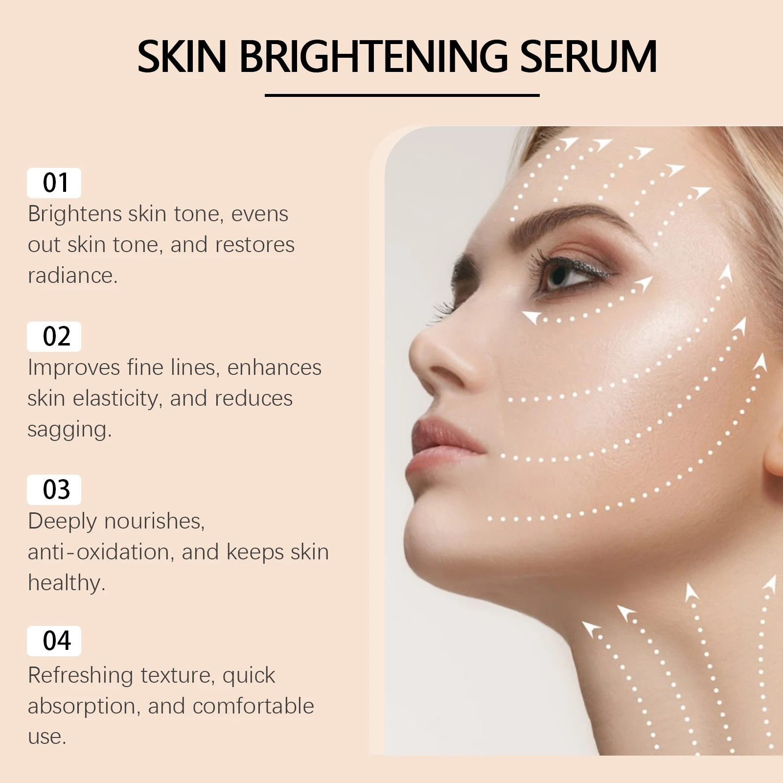 Vitamin C Facial Essence Glutathione Fade Dark Spot Lifting Firming Moisturizing Smoothing Rejuvenating Brighten Skin Care 2