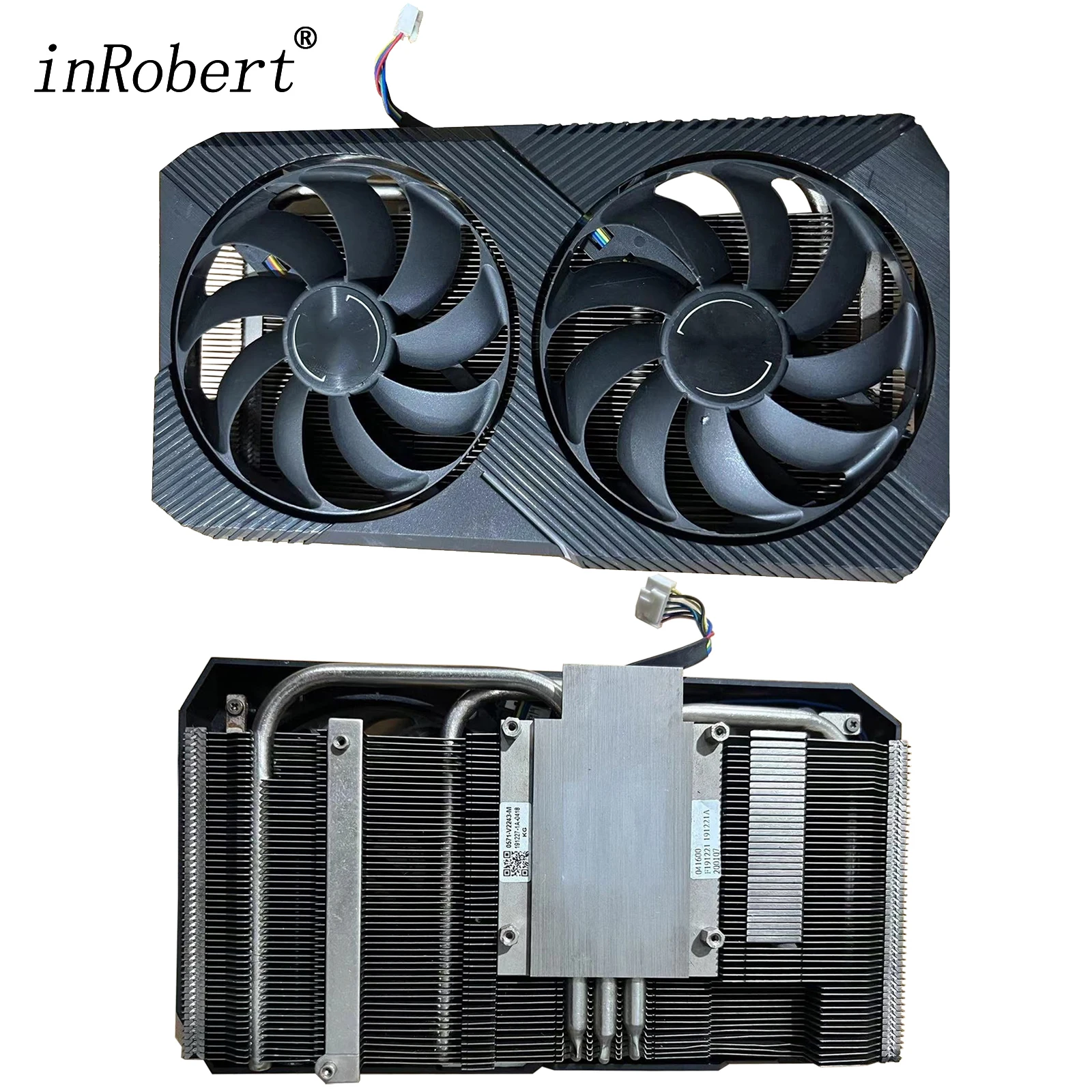 Radiador para Placa Gráfica Asus Placa de Vídeo Cooler Dissipador Gtx1660 Super Mini Tuf1660s