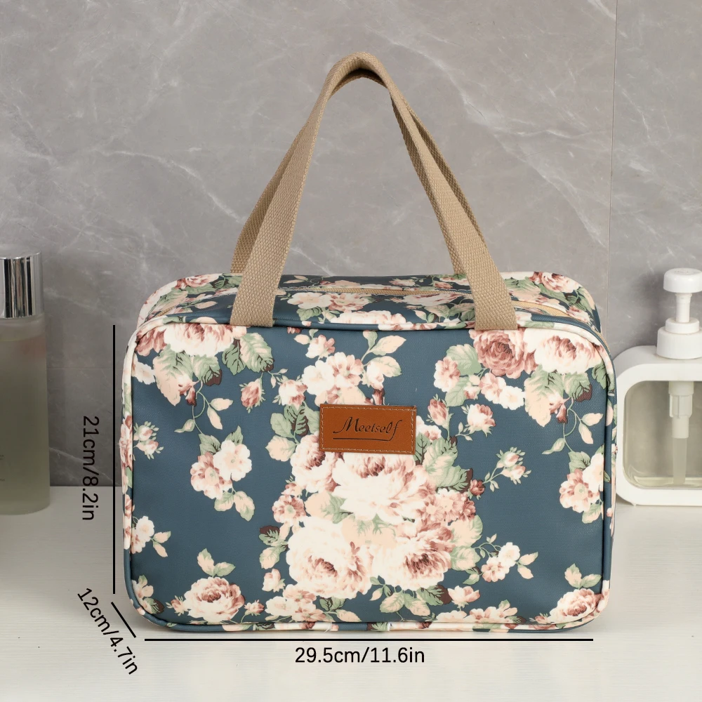 Tragbare Reisehandtasche mit großer Kapazität, Geschäftsreise, verdickte Tasche, Seiteneinlage, Badetasche, wasserdichte Aufbewahrungstasche für Toilettenartikel – Detail 15