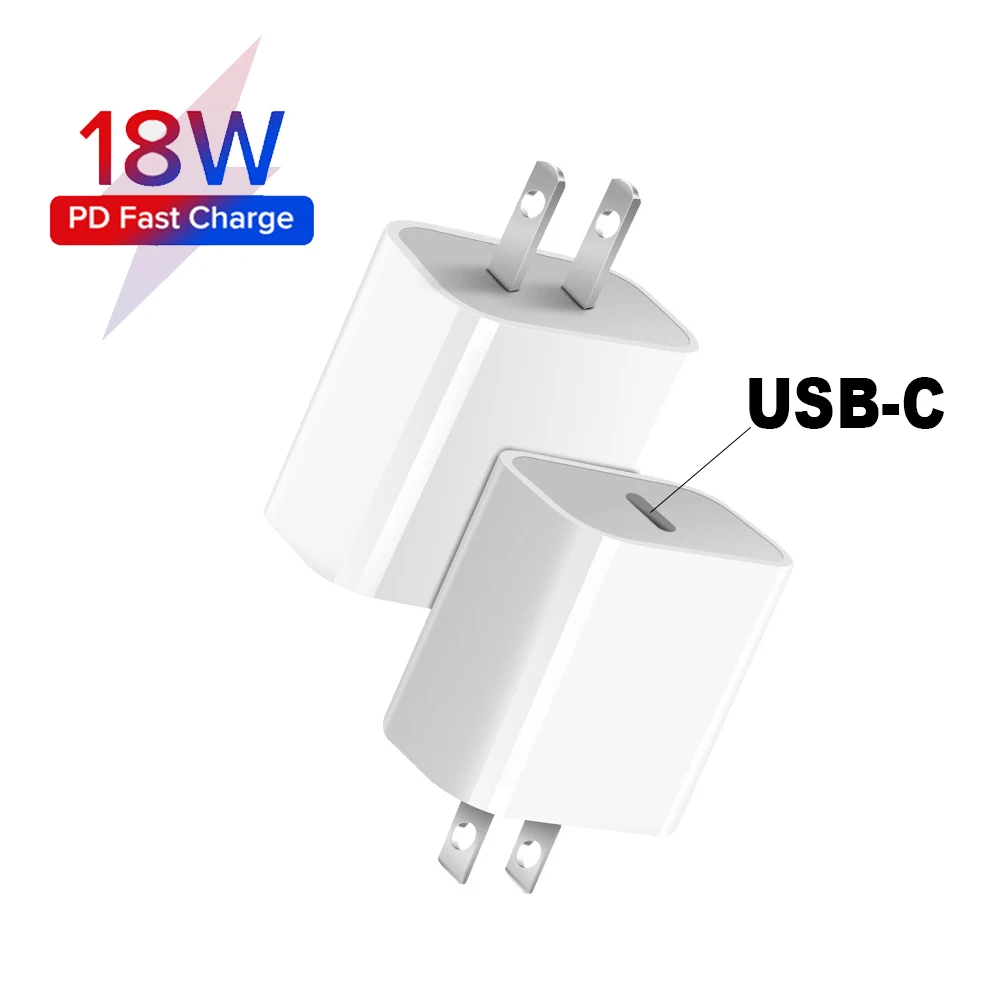 Портативный 18 Вт PD USB C зарядное устройство для телефона Тип Быстрая Зарядка