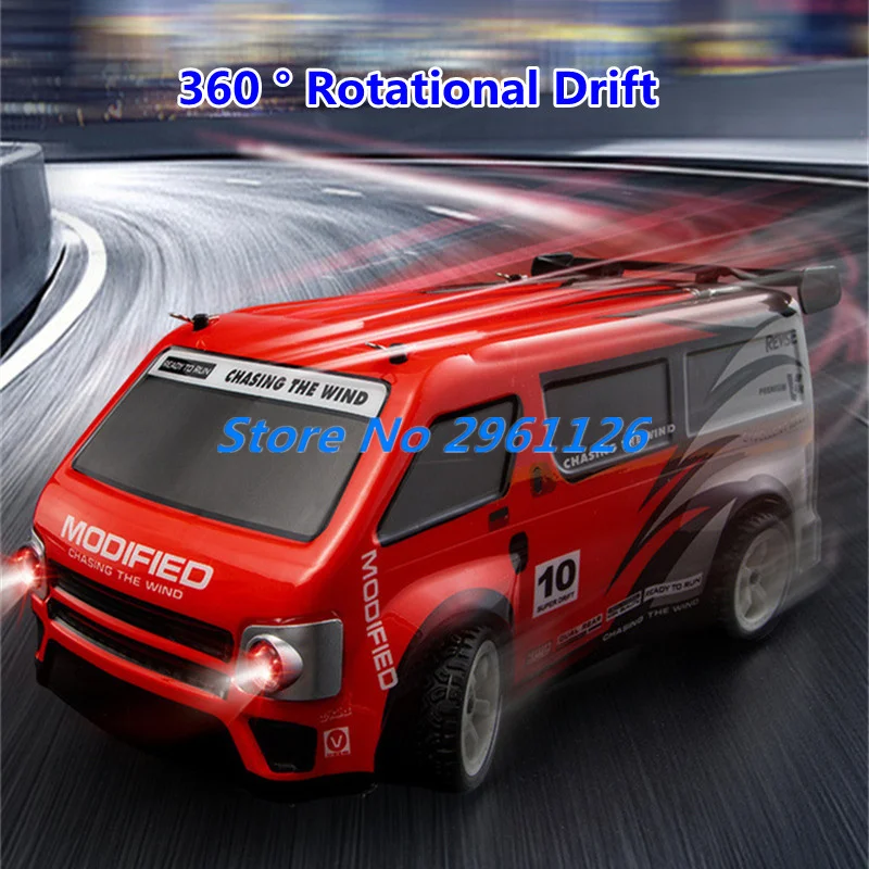 Simulated 4WD Remote Control Drfift Car 1:16 360° Drift Two Sets Tires Light Switching PVC Explosion-Proof RC Truck Car Toy 2