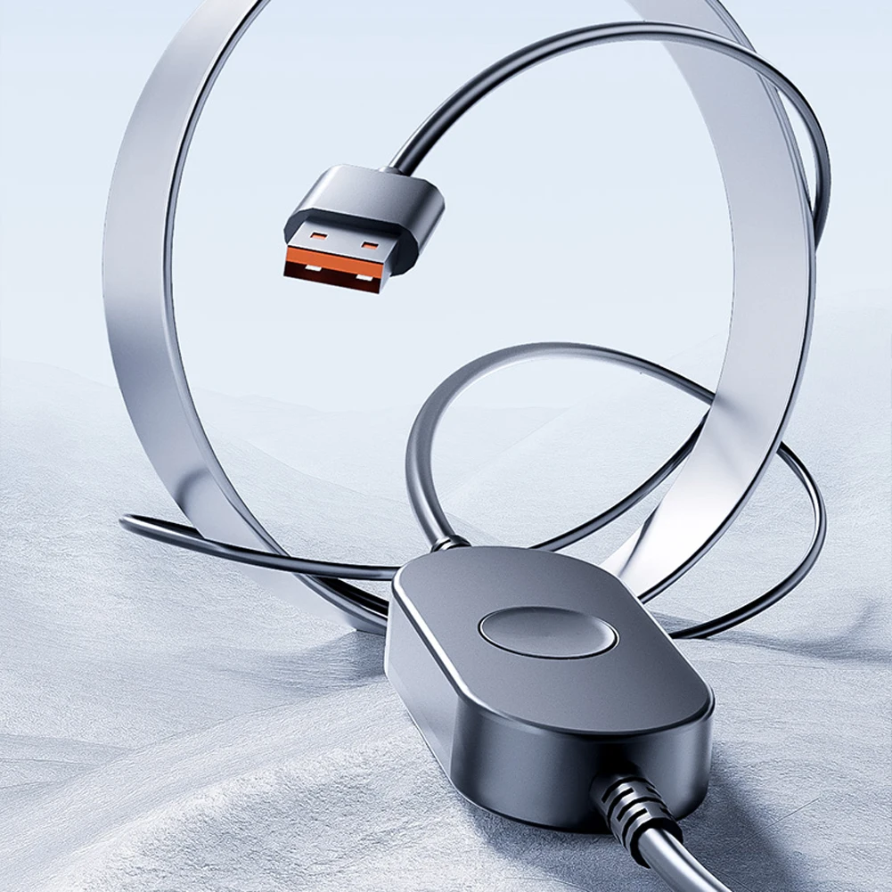 Black ABS Car Dashboard Fan with USB Suction Cup