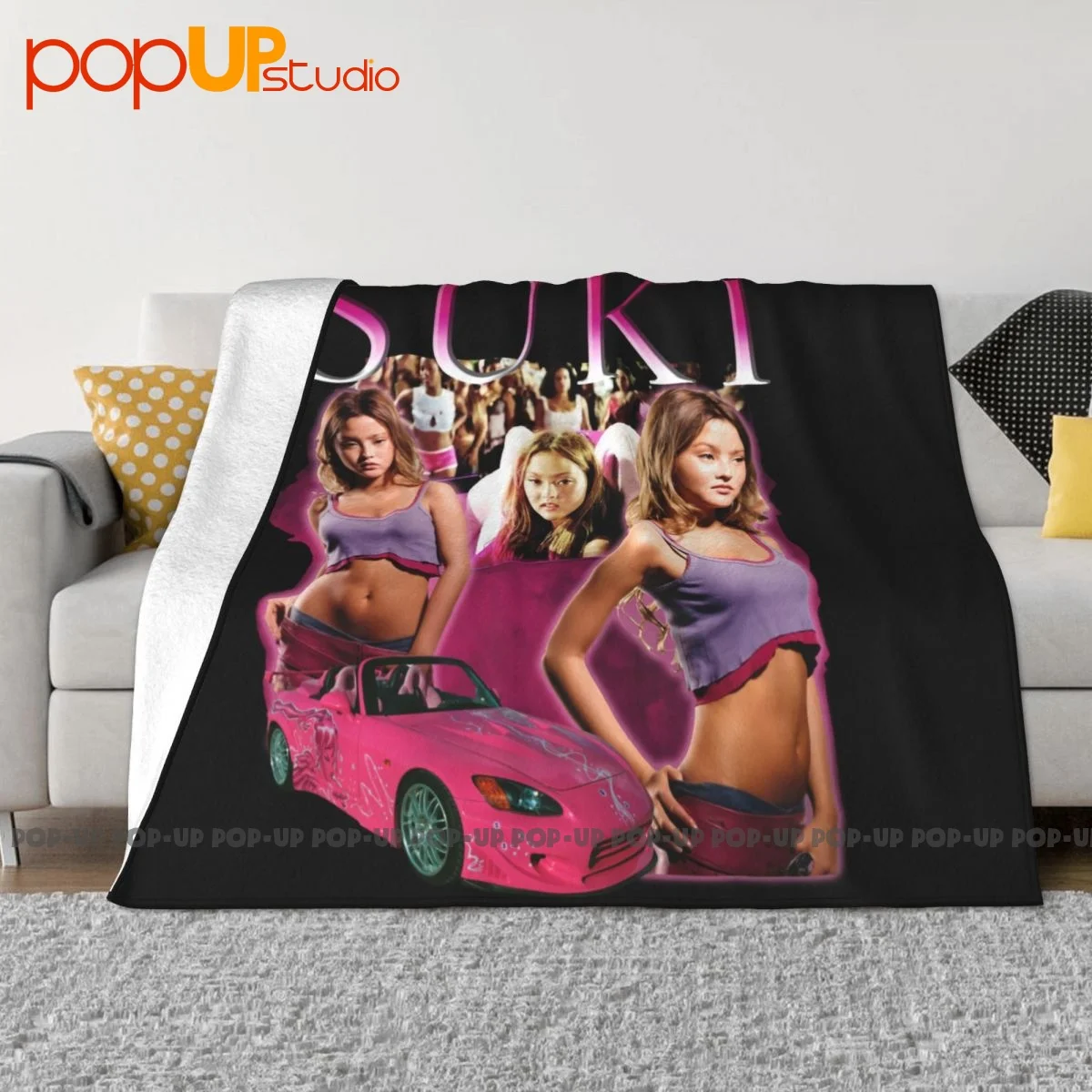 Suki Graphic Fast And Furious P-457 Coperta Divano Letto In Velluto Divano In Pile Corallo Lenzuola Dedicate