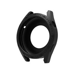 Colorful Silicone Protective Cover Case with Scale for Huawei GT3 46mm Watch (01 black)