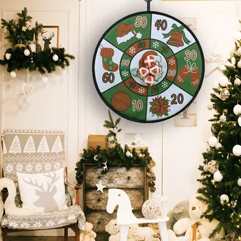 Creative Dart Board Santa Claus Throwing Target Dart Shooting Board Christmas Supplies Party Game Supplies Home Decoration 2
