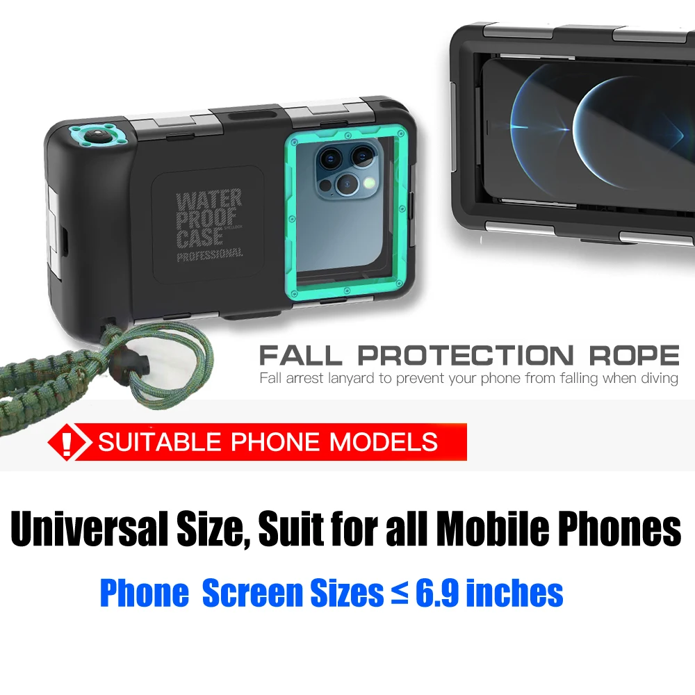 Lanyard Scuba Diving Phone Case Samsung Diving Waterproof Case For