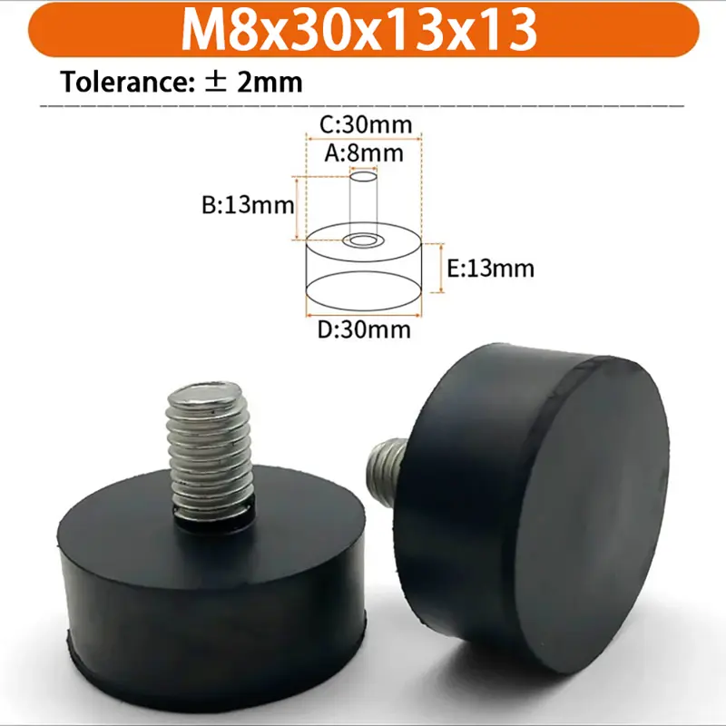 M6 M8 M10 Rubber Adjustable Feet Pad Feet Pad With Screw Table Chair Balck Leveling Foot Pad Furniture Leg Anti-shock Protection - Image 35