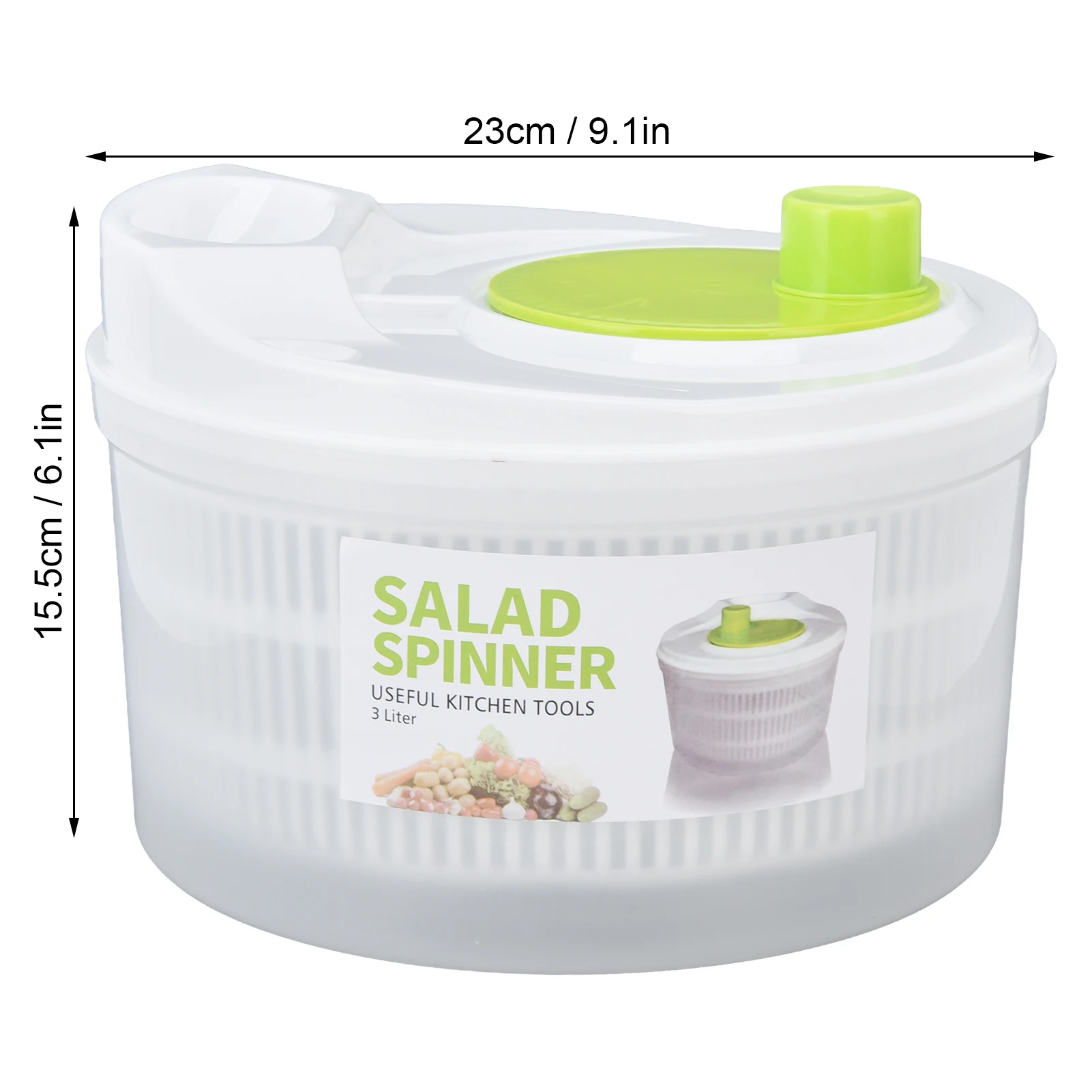 Lettuce Drainer Gadget Kitchen Tools Lettuce Vegetables Washer for Washing Drying Salad Spinner Dryer Drainer Crisper Strainer