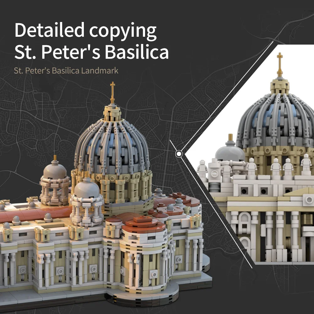 Set Di Mattoncini Da Costruzione Modulare House - Cupola Della Roccia, 983 Pezzi, Kit Architettura Gerusalemme, Modello MOC - 2