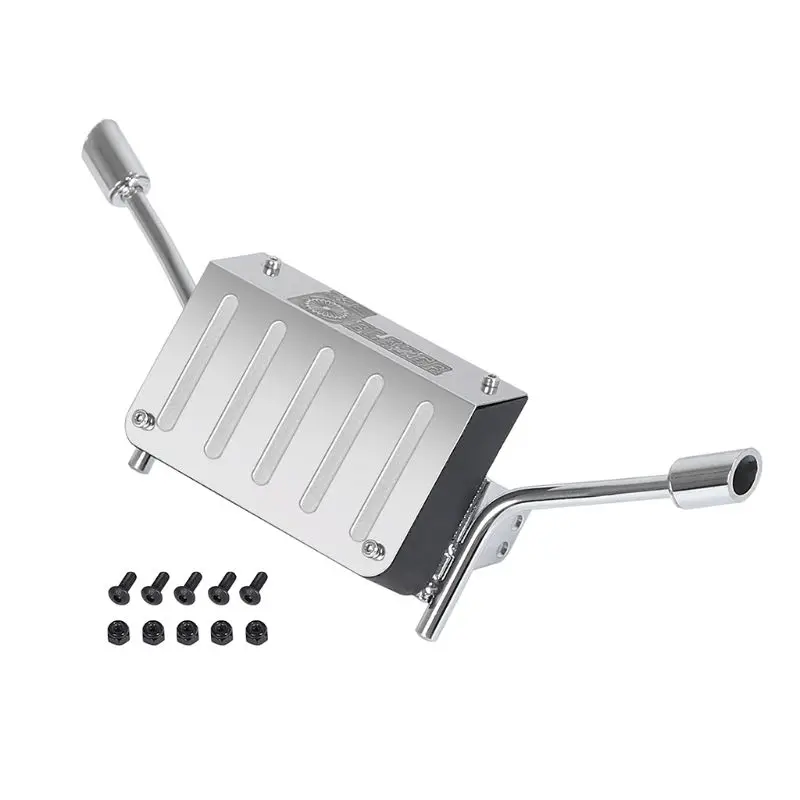 

Металлический топливный хвост Q0KB для выхлопной трубы бака для гусеничного грузовика 1/10 Rc K5 для Blazer