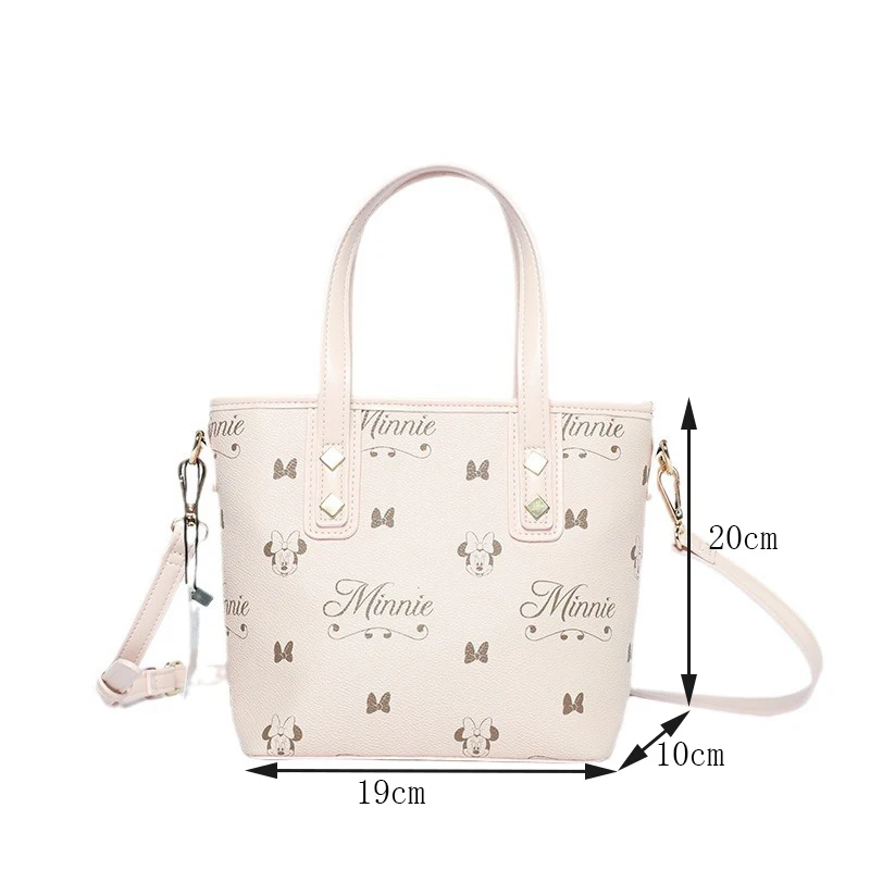 Disney Purses and Handbags Minnie Mouse Tote Bags for Women Large Capacity Kawaii Crossbody Shoulder Bag Anime Case Cute Wallet