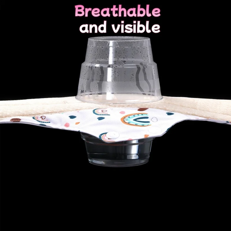 Women's Sanitary Pads All Cotton Breathable Leakproof Reusable Washable 5PCS