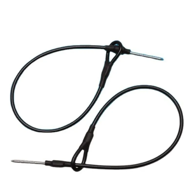 Security Tag Lanyard 100 Pieces/bag 17cm Black Color EAS Tag Lanyard Supermarket Anti Theft System