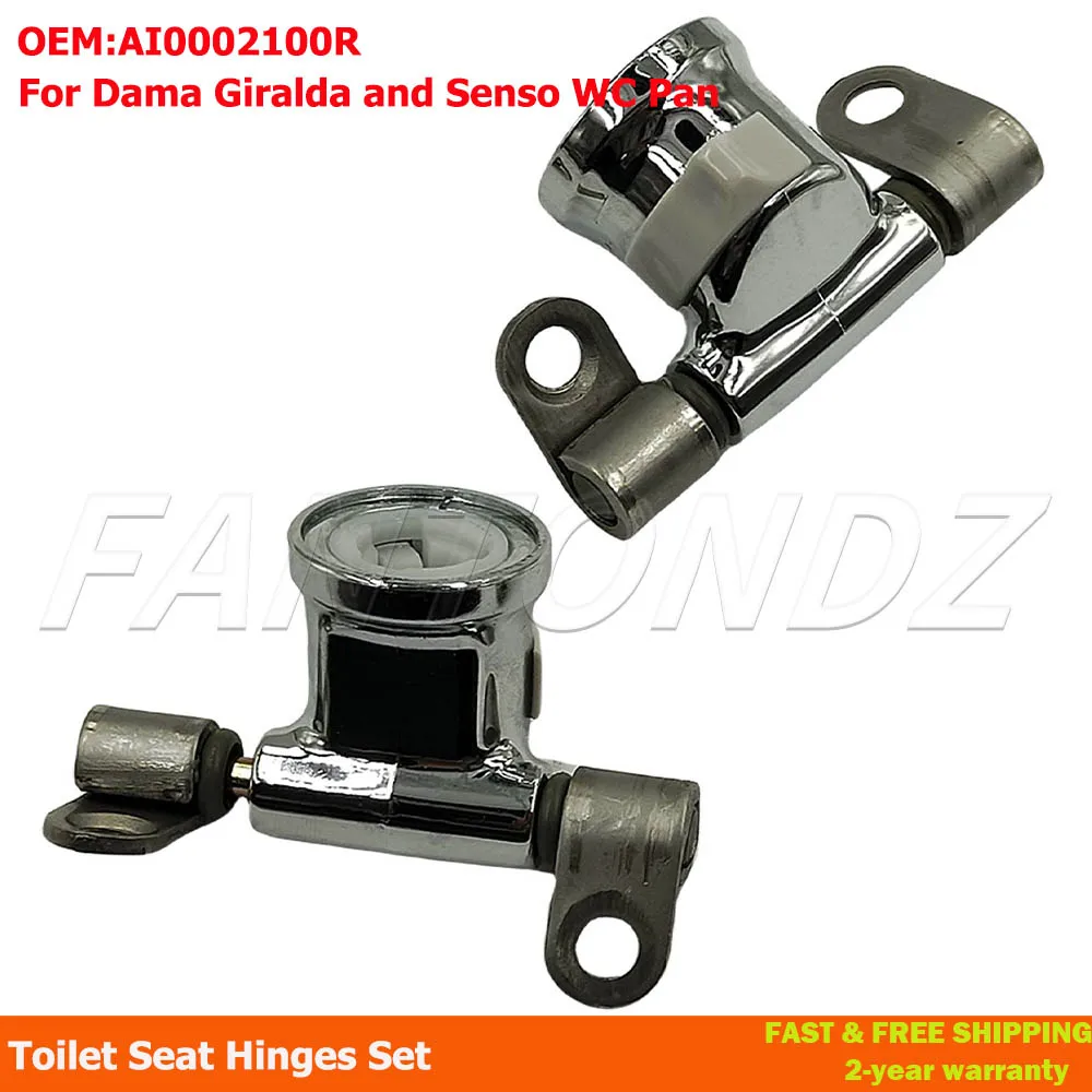 Removable Toilet Seat Hinges Set Easy Release AI0002100R For Roca Dama Giralda Senso