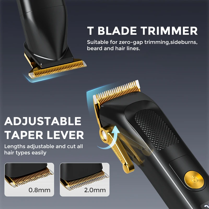 Sejoy Professional Electric hair clippers Kits Adjust Speeds Rechargeable Hair Trimmers for Men Cordless Hair Cut Machine 3