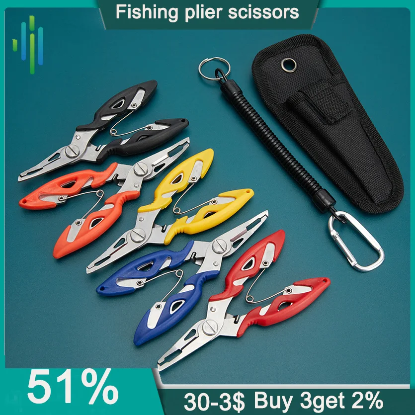 Fishing Plier Scissor Braid Line Lure Cutter Hook Remover etc