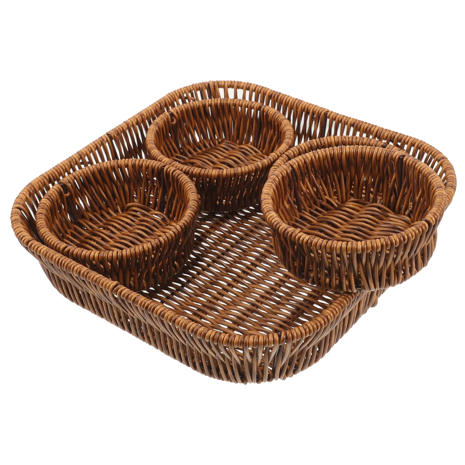 

1 Set Woven Storage Basket Snack Storage Basket Dried Fruit Storage Basket Small Storage Basket