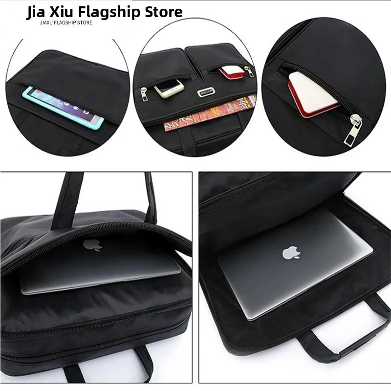 Large Capacity Oxford Cloth Business Bag Men's Briefcase Casual Handbag Work Bag Traveling Briefcase Computer Bag for Men - 3