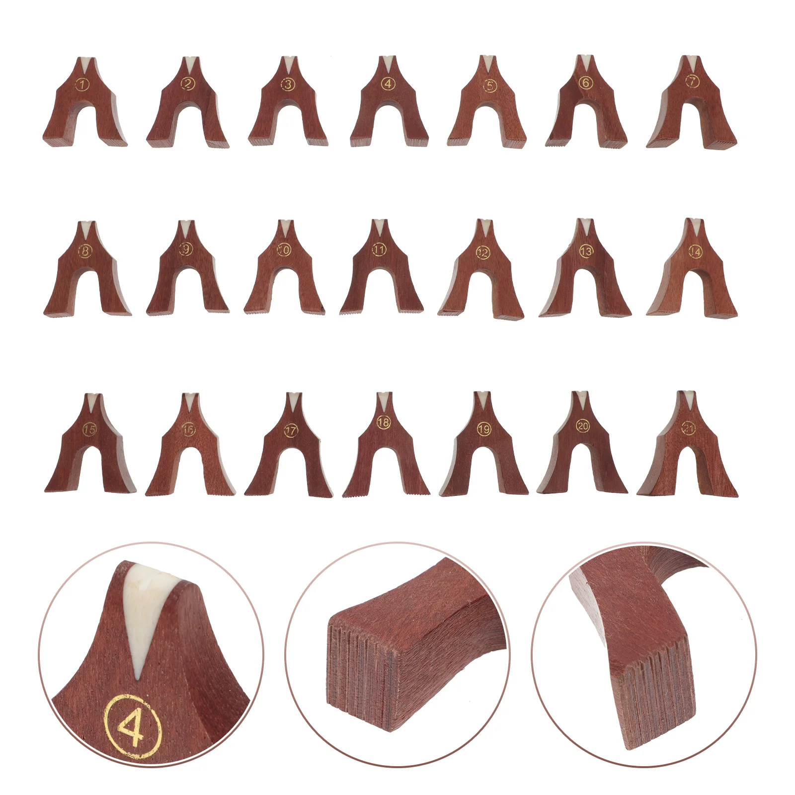 21Pcs Guzheng Bridges Guzheng Installation Accessories Guzheng Supplies