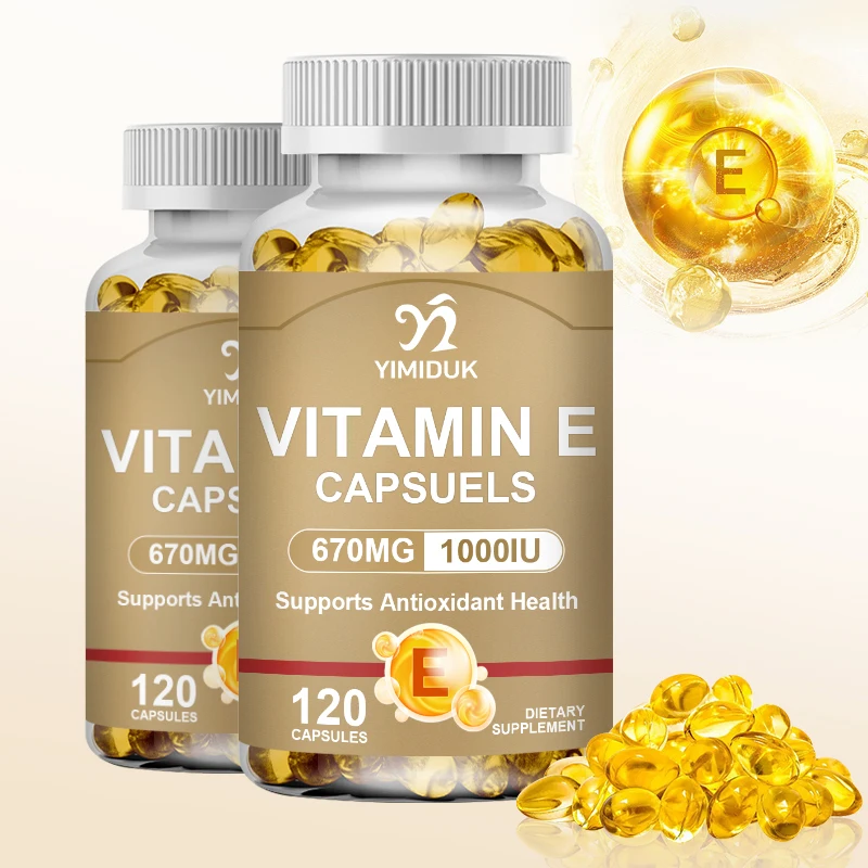 

Nature Vitamin E Capsules 1000 IU Softgels Supports Immune Function Dietary Supplement