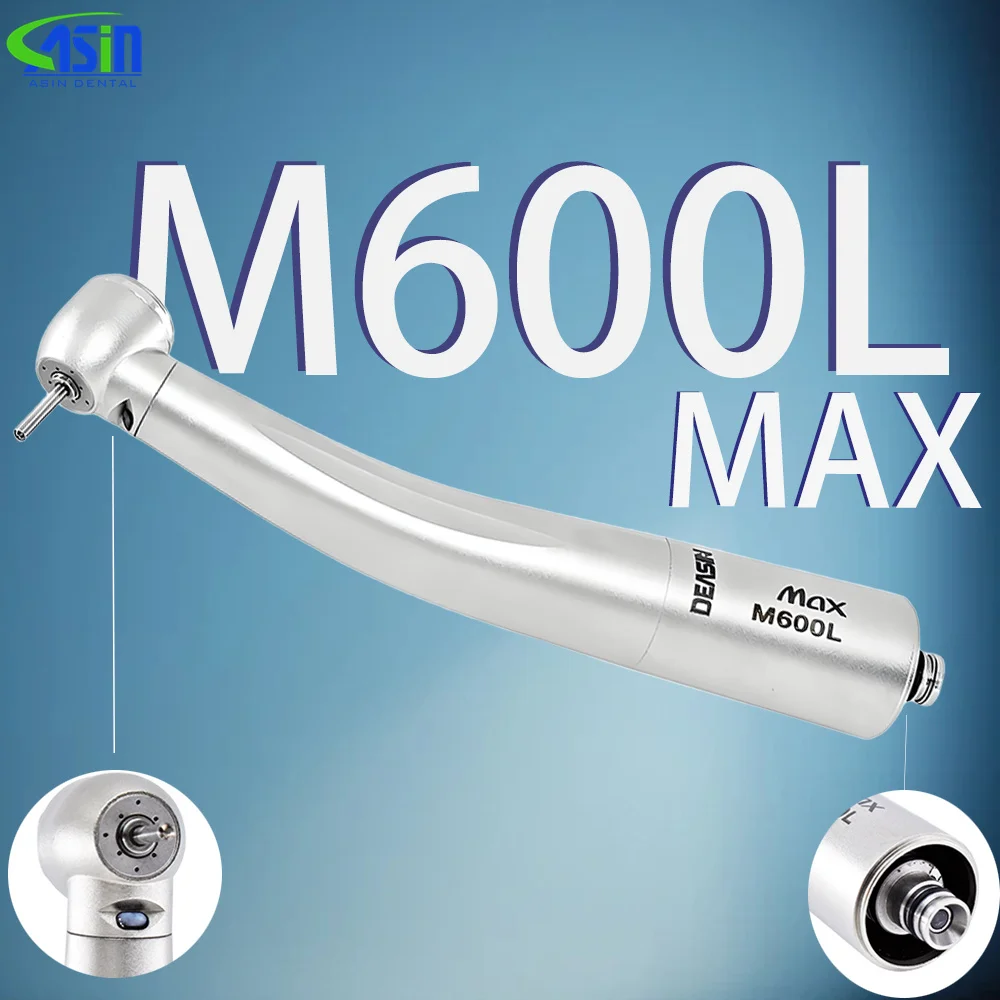 DEASIN Dental-Luftturbinen-Handstück mit optischer Faser, Rotorspitze, N-Kupplung, Dental-Hochgeschwindigkeits-Handstück NSK MAX M600L