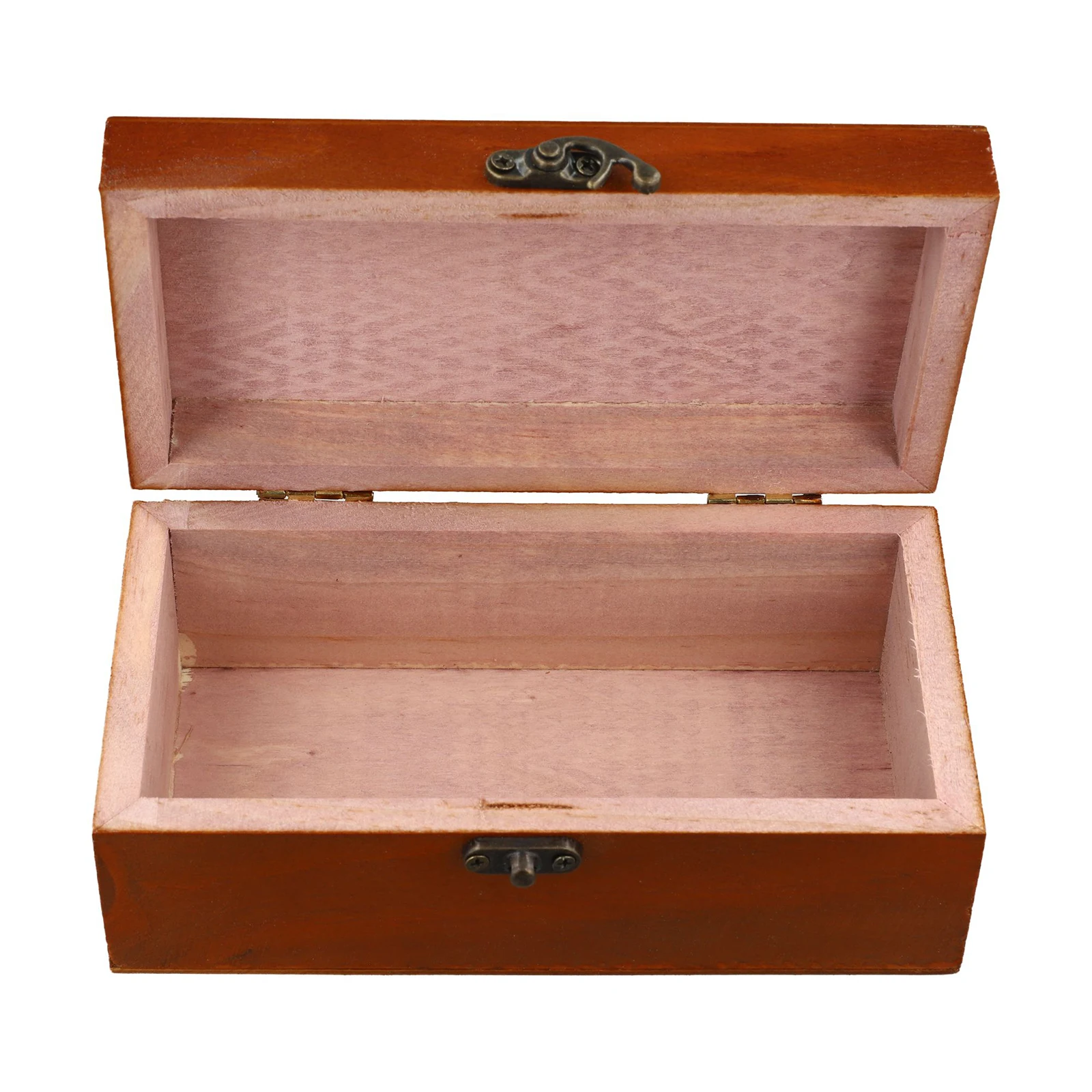 Retro-Aufbewahrungsbox aus Holz mit abschließbarem Holz, dekorativer Koffer für Zuhause oder Büro, Holzkiste mit Klappdeckel, Andenkenhalter mit Schloss – Detail 28