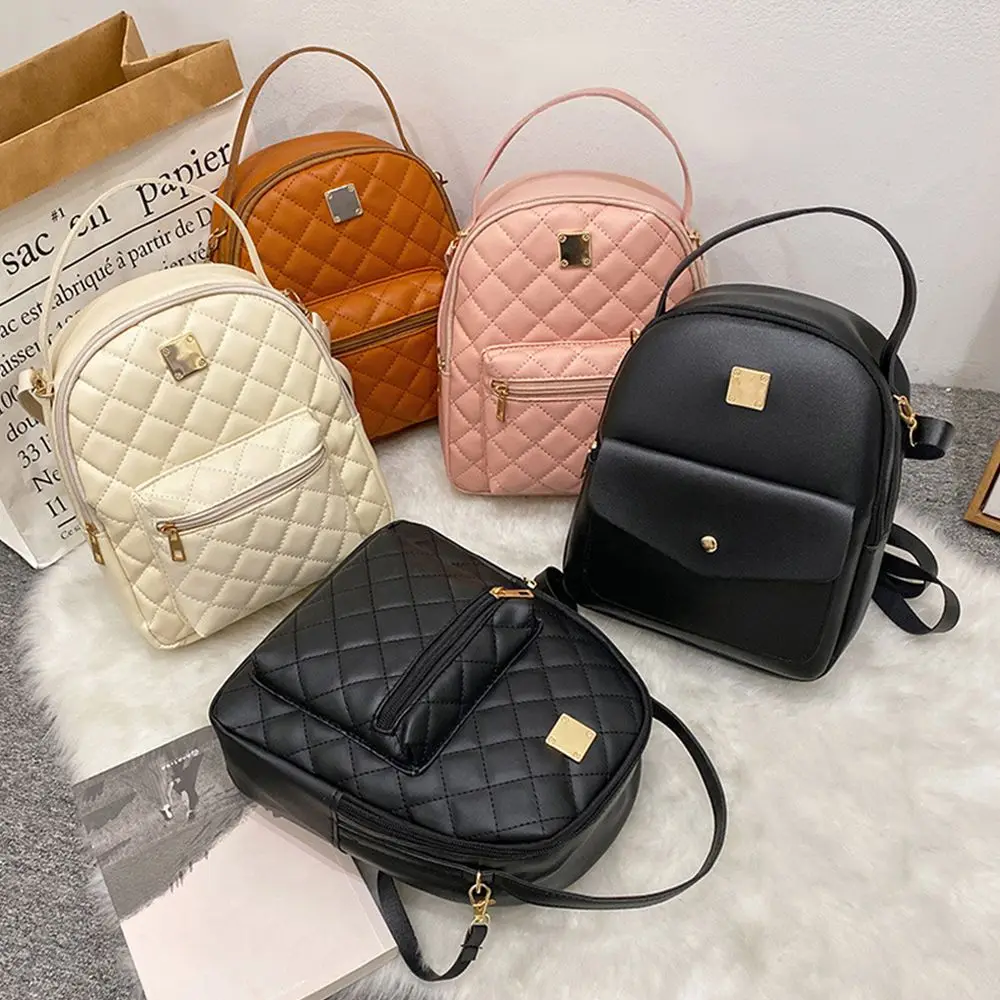 Mini Backpack for Women PU Leather Multifunction Crossbody Bag Ladies Phone  Purse and Handbags Luxury Design Shoulder Bag - AliExpress