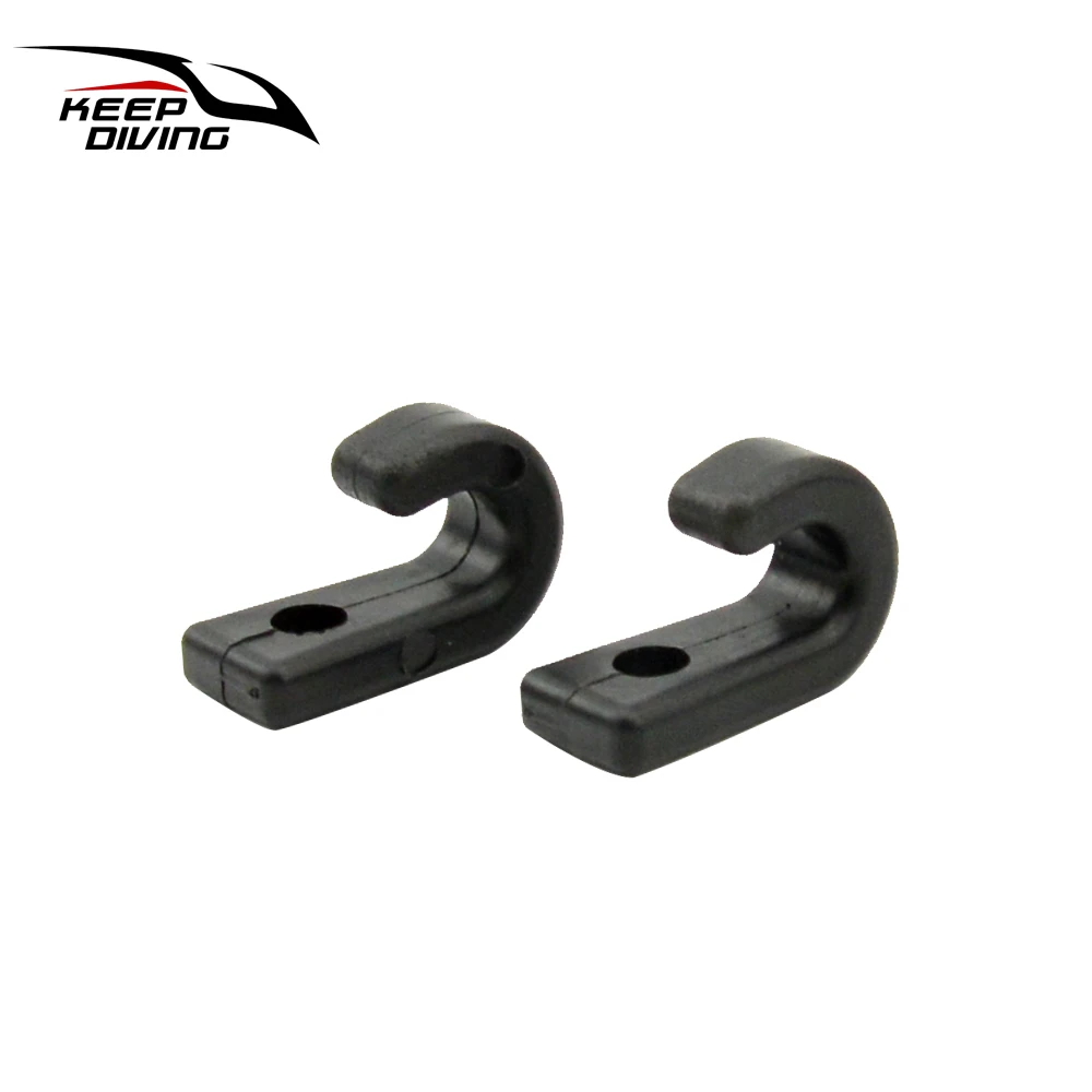 2 PCS  J Shape Hook Durable Plastic J Shape Hooks for Kayaks Canoes Rowing Boats Accessory
