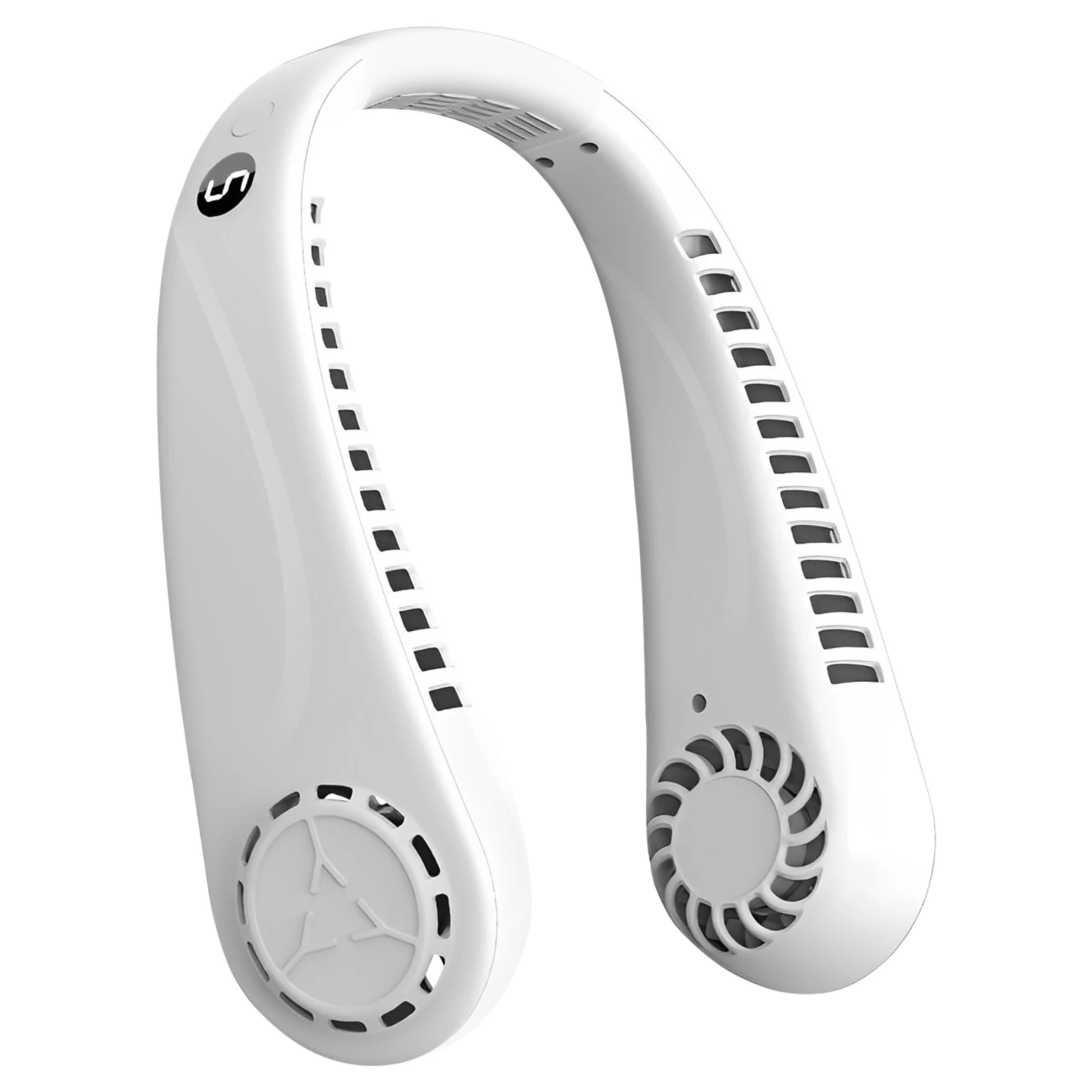 

Portable Neck Fans LED Digital Display Personal Fan 1200mAh USB Rechargeable Hands Free Cooling Fan with 5 Wind Speeds Mini