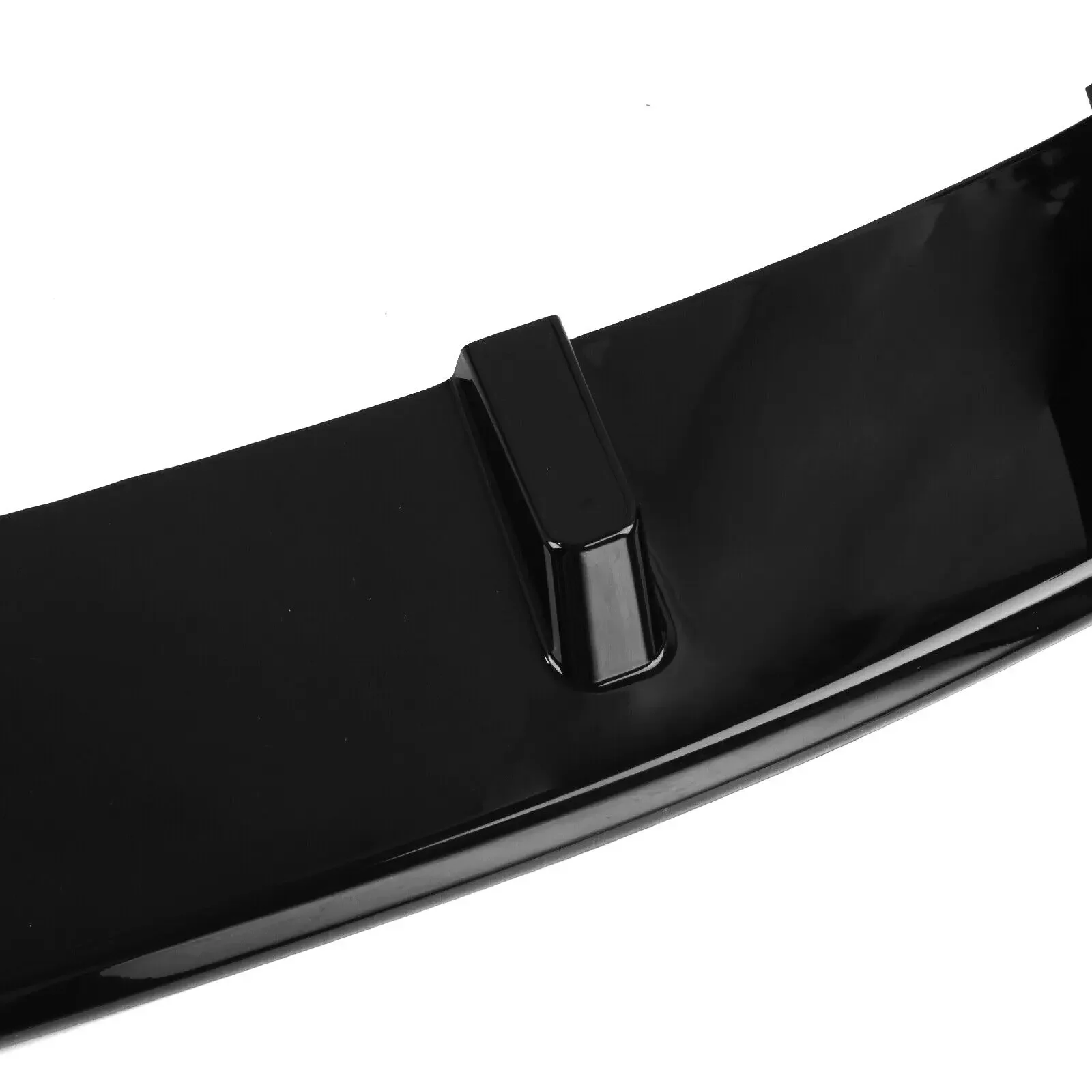 Front Bumper Spoiler Lip Splitter For BMW F10 M5 2012- 4Pcs Guide Plate Glossy Black Carbon Fiber Look