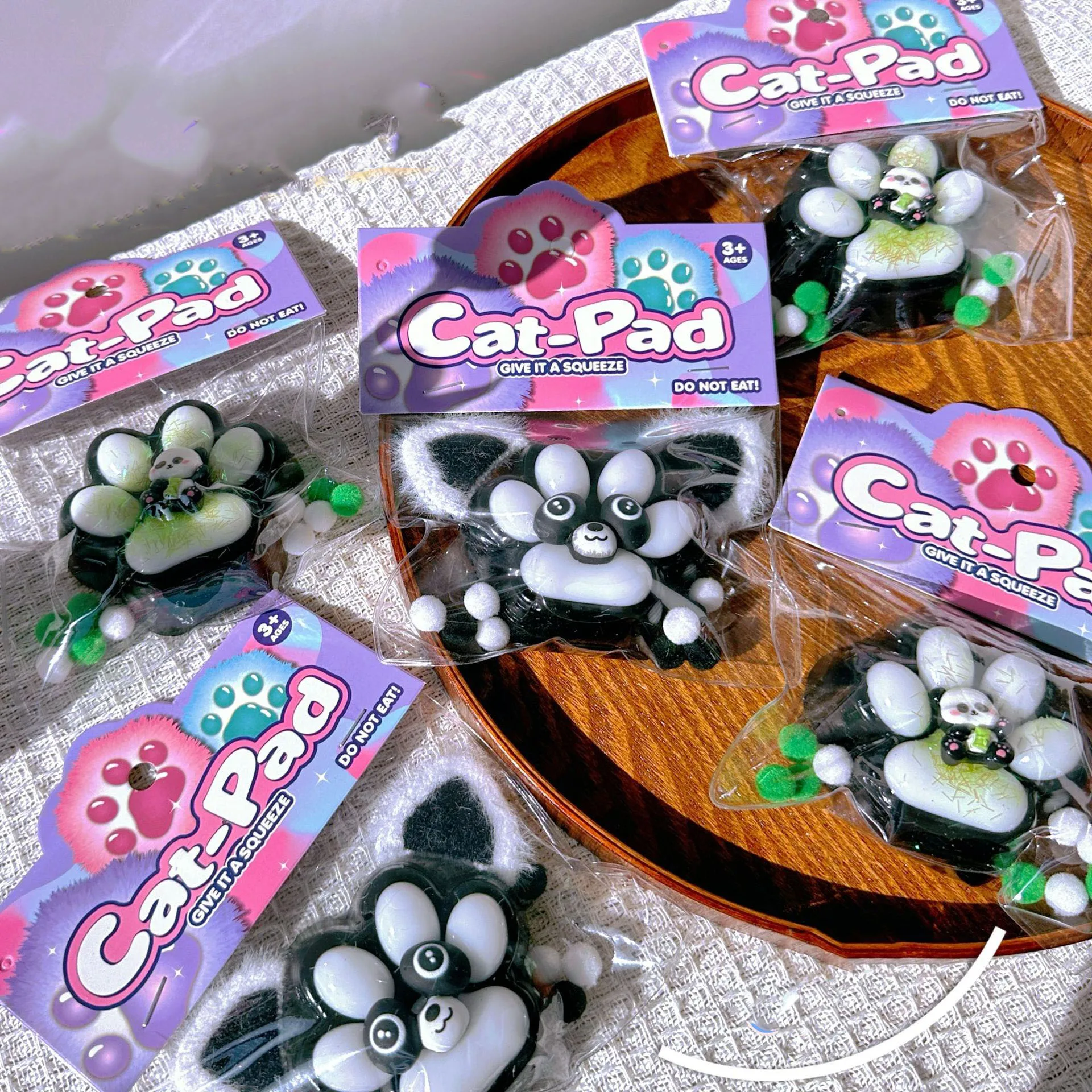 Cute Panda Soft Cat Foot Antistress Paws Fidget Toys Squishy Tapa Foot Girl Kids Adult Sensory Toys Gifts Antistress Foot 2