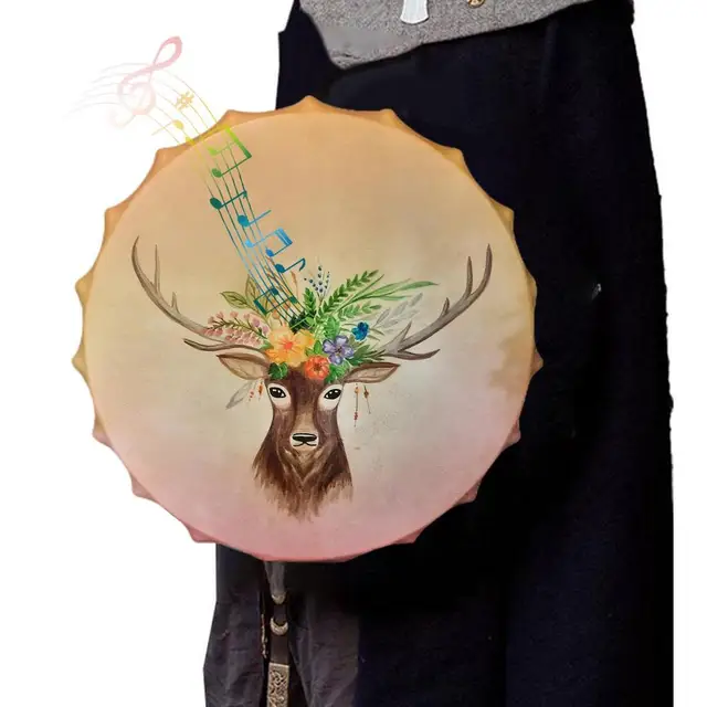 Tamburo Sciamanico Handmade - Tamburo Celtico Con Bacchetta Per Rituali E Meditazione