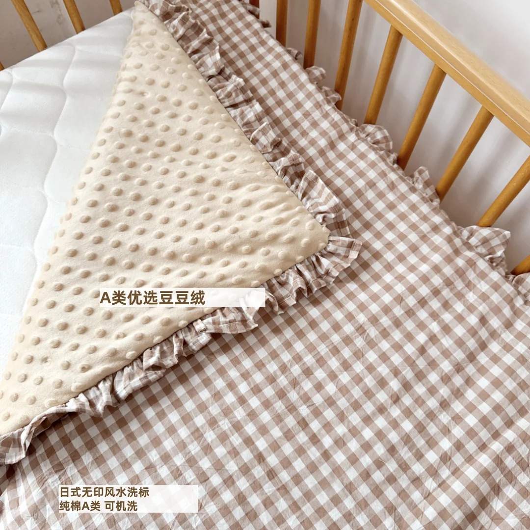 Baby Crib Mattress Kindergarten Baby Small Quilt Kidsren's Unprinted Style Mattress Pad Pure Cotton Nap