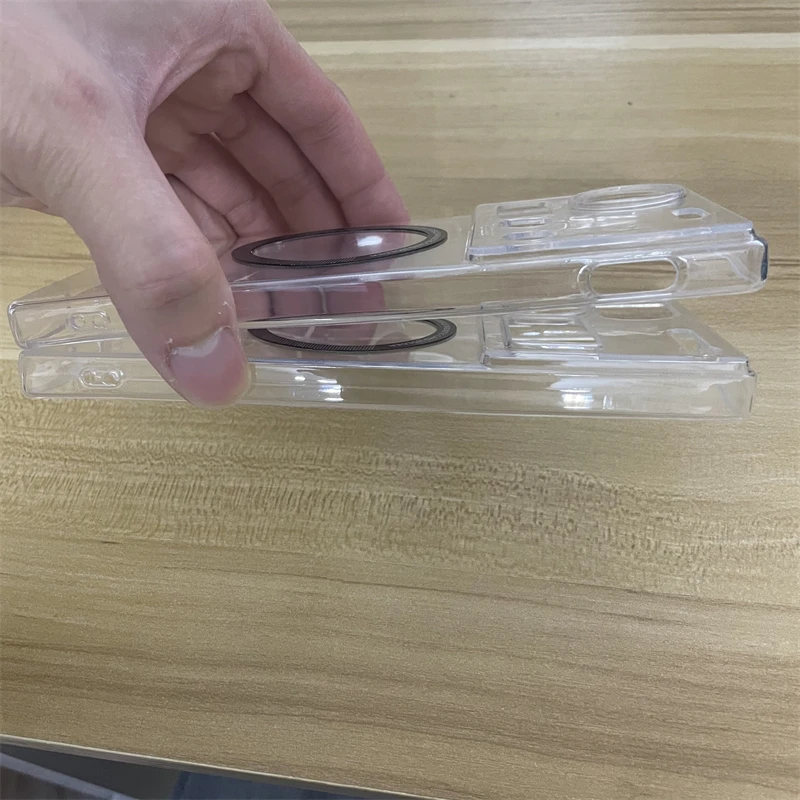 Sleek Magnetic Silicone Transparent Phone Case - Slim & Stylish Bumper Cover
