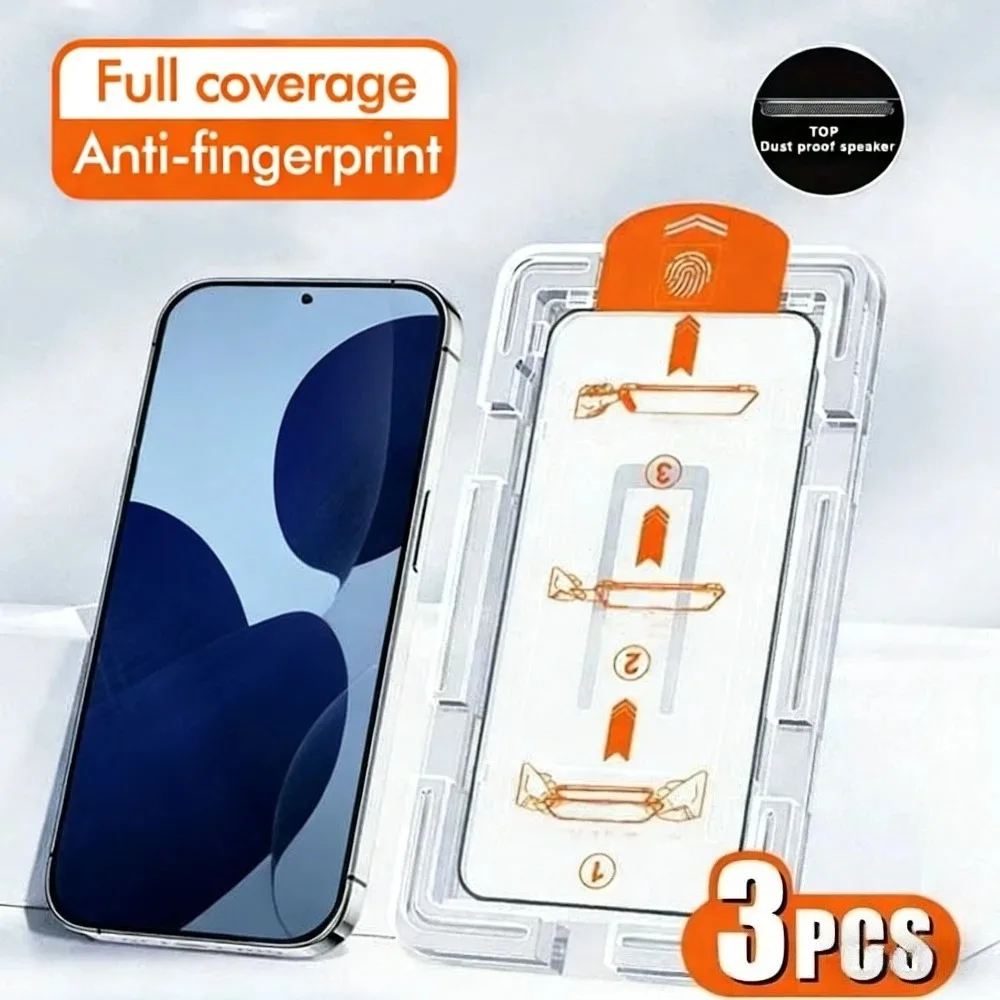 3 szt. Przezroczyste szkło ochronne na ekran do Samsung Galaxy S26 S25 S24 Ultra S25 S24 FE S23 S22 S21 Plus, instalacja jednym kliknięciem