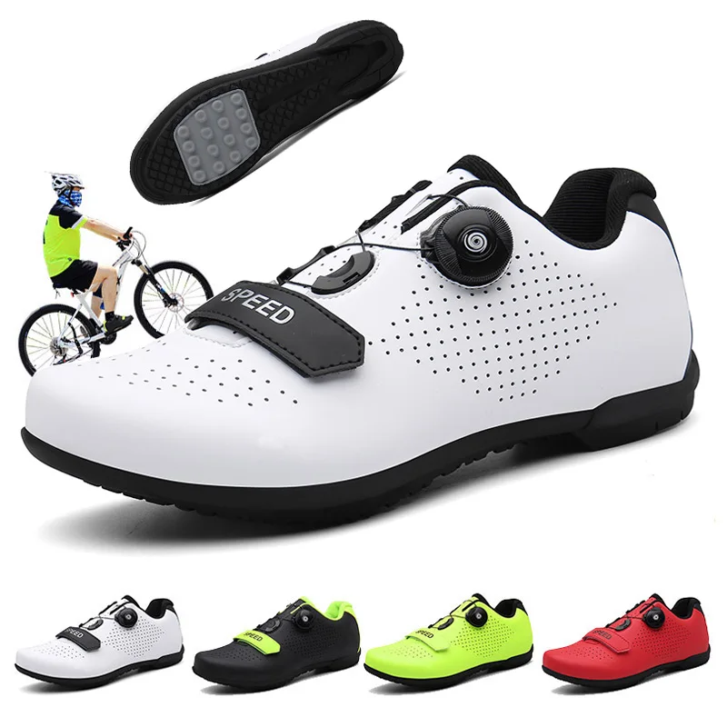 Cycling Shoes MTB Flat Pedal Bicyle Shoes Men Rubber Non-slip Mountain Bike Footwear Racing Cleatless Speed Cycling Sneaker
