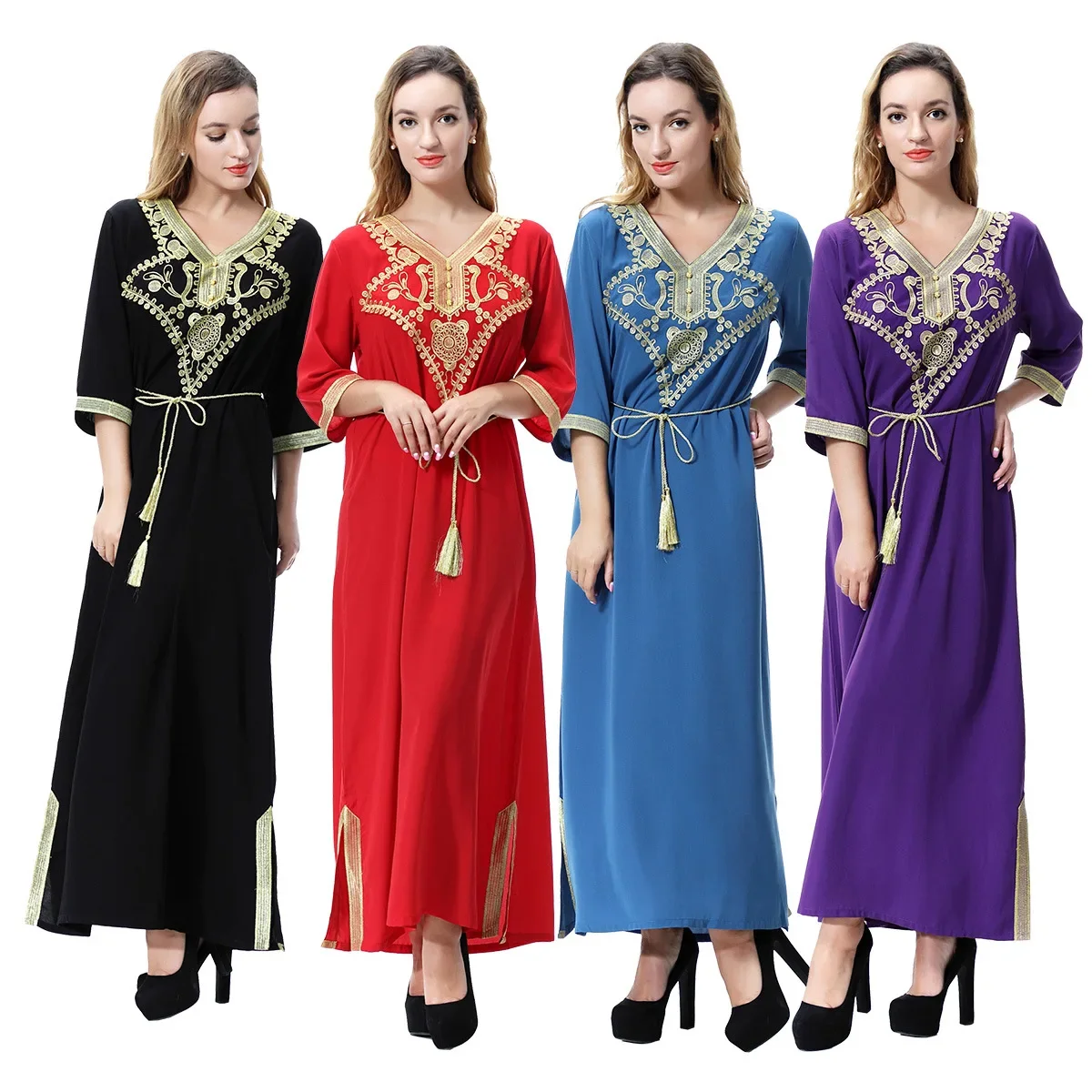 

Мусульманское платье для женщин, мусульманское, Ropa, Дубай, арабское длинное платье, Марокканское, этническое, турецкое, вечерние, макси, хиджаб, Рамадан, кафтан, Elbise Abaya Vestidos