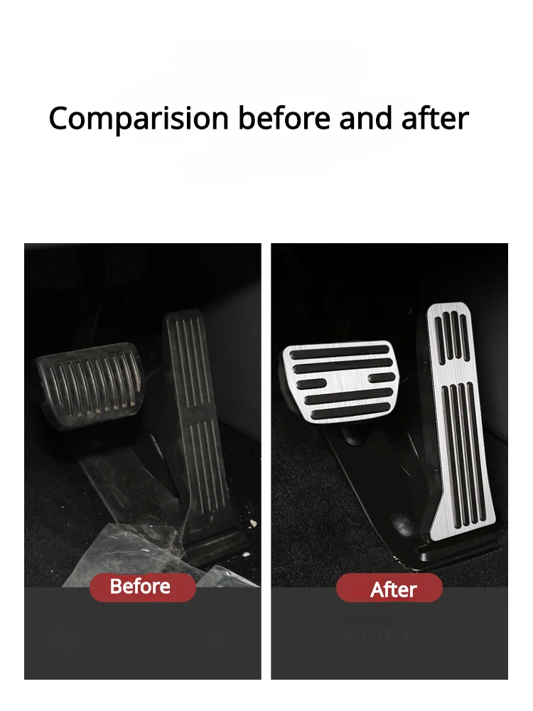 Car Foot Pedal Anti-Skid Alumium Alloy Fuel Brake Accelerate Pedal Cover Car Styling For Changan Deepal L07 S07