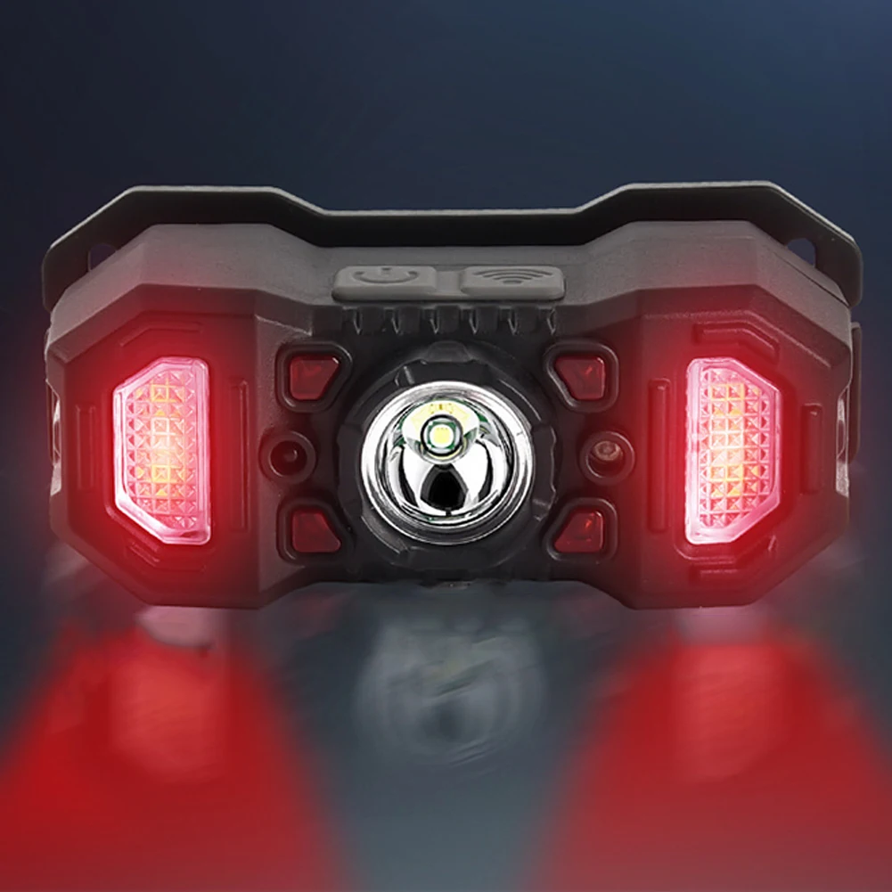 강력한 헤드웨어 랜턴 USB 충전 휴대용 LED 헤드램프, IPX4 방수 LED 이마 손전등, 러닝 사이클링 낚시용