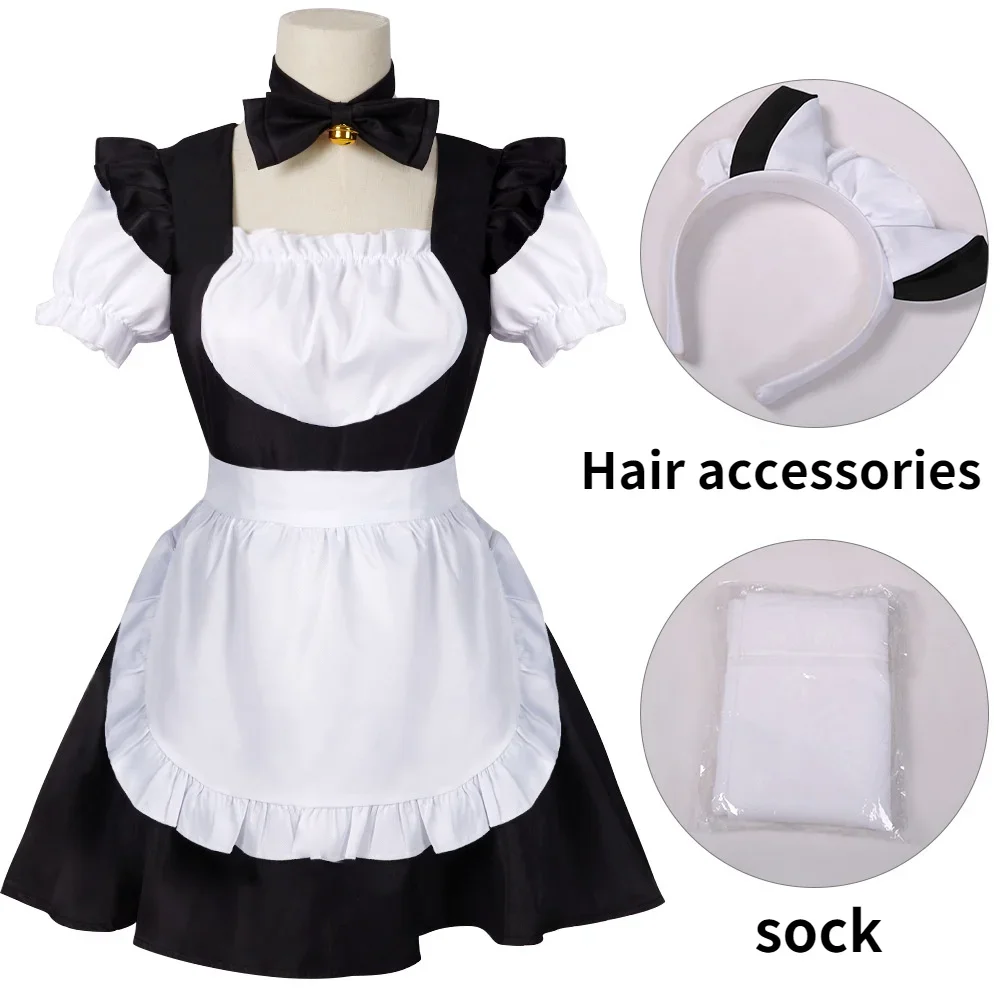 

Women Dress Maid Uniform Cute Girls Sexy Lingerie Cosplay Costumes Servant Anime Role Play Party Stage Lolita Nightclub Clothing