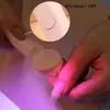 Handheld Mini Nail Dryer Large Capacity Chargeable Battery Uv Led Nail Lamp Gel Polish Curing Machine Portable Flashlight Lamp 5